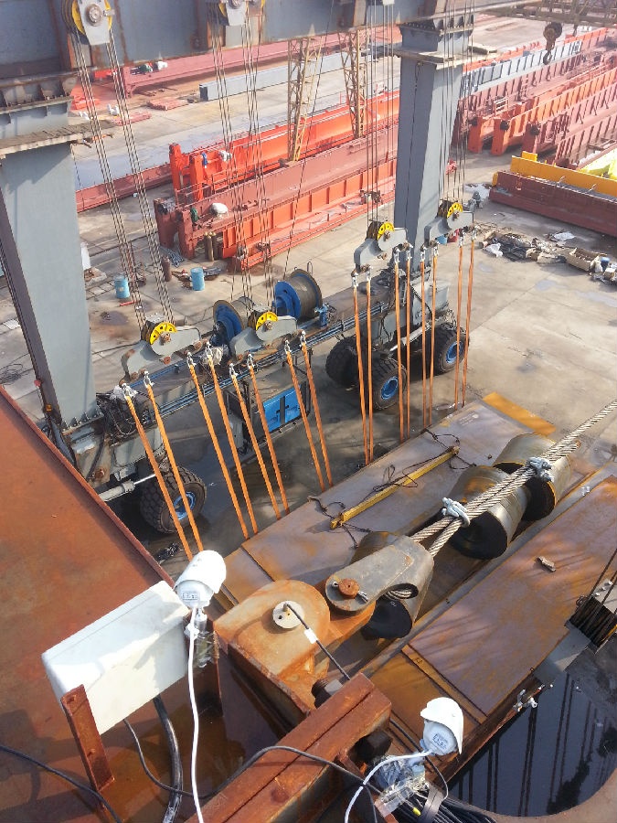 游艇吊安裝門式起重機安全監控系統現場圖四